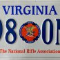2014 Virginia National Rifle Association License Plate (498 ONR)