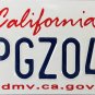 2020 California License Plate (8PGZ045)