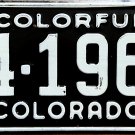 1954 Colorado License Plate (14-1966)