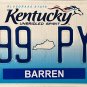 2015 Kentucky License Plate (399 PYK)