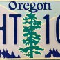 2002 Oregon License Plate (XHT 101)