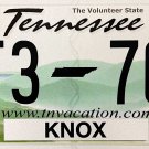 2018 Tennessee License Plate (4F3 - 7C2)