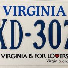2019 Virginia License Plate (UXD-3079)