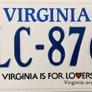 2020 Virginia License Plate (ULC-8766)