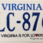 2020 Virginia License Plate (ULC-8766)