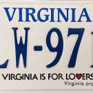 2020 Virginia License Plate (ULW-9715)