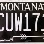 Montana Black License Plate (CUW171)