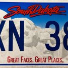 2008 South Dakota License Plate (1XN 389)