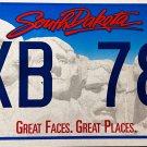 2008 South Dakota License Plate (1XB 780)
