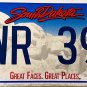 2008 South Dakota License Plate (1WR 398)