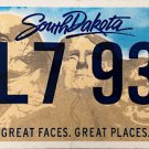 2019 South Dakota License Plate (1L7 936)