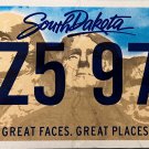 2019 South Dakota License Plate (1Z5 970)