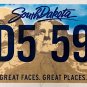 2020 South Dakota License Plate (5D5 594)