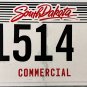 2019 South Dakota Commercial License Plate (31514 V)