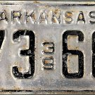 1939 Arkansas License Plate (173 688)