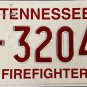 2008 Tennessee FireFighter License Plate (F-32043)
