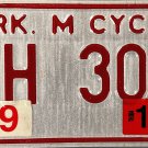 2010 Arkansas Motorcycle License Plate (TH 304)
