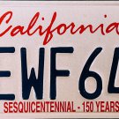 2000 California Sesquicentennial License Plate (4EWF641)