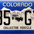 2020 Colorado Collector Vehicle License Plate (235 GYQ)