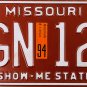 1994 Missouri License Plate (DGN 126)