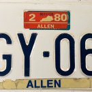 1980 Kentucky License Plate (EGY-062)