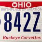 Ohio Buckeye Corvettes License Plate (842ZAS)