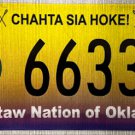 2016 Oklahoma: Choctaw Nation License Plate (66338)