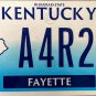 2022 Kentucky License Plate (A4R279)