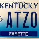2020 Kentucky License Plate (ATZ088)