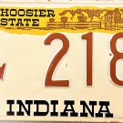 1982 Indiana POW License Plate (218)
