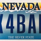 Nevada Vanity License Plate (4X4BABY)