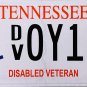 2008 Tennessee Disabled Veteran Wheelchair License Plate (DV 0Y18)