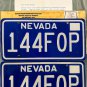 Nevada License Plates - PAIR (144FOP)