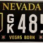 2023 Nevada Vegas Born License Plate (GK 485P)