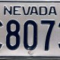 1968 Nevada License Plate (C8073)