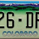2002 Colorado License Plate (226-DFE)