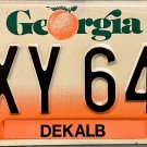 1996 Georgia License Plate (NXY 640)
