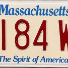 2003 Massachusetts License Plate (5184 WC)
