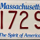 2003 Massachusetts License Plate (4172 SF)