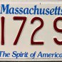 2003 Massachusetts License Plate (4172 SF)
