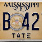 2021 Mississippi License Plate (TAB 4278)
