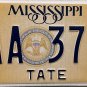 2022 Mississippi License Plate (TAA 3715)