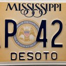 2021 Mississippi License Plate (DAP 4226)