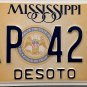 2021 Mississippi License Plate (DAP 4226)