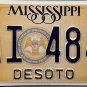 2021 Mississippi License Plate (DAI 4840)