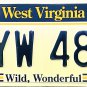 2019 West Virginia License Plate (6YW 482)