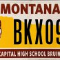 2016 Montana Capital High School Bruins License Plate (BKX092)