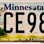 2018 Minnesota Golf License Plate (CE986)