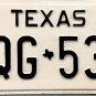 Texas "Embossed" License Plate (WQG 534)