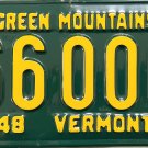 1948 Vermont License Plate (66006)